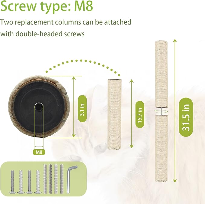 4 Pcs Cat Scratching Post Replacement - Image 2