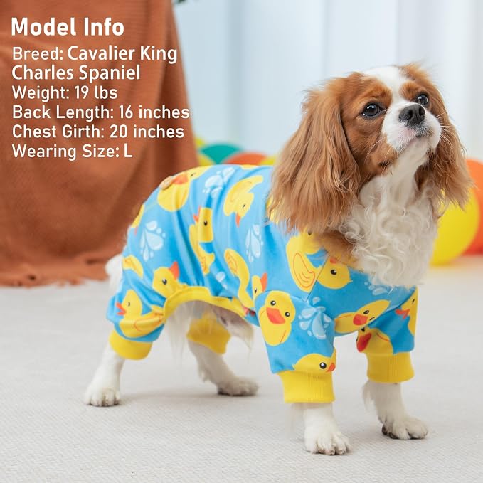 KYEESE Dog Pajamas Comfy Pet Coat Pet Costume Pets Pjs Stretchy Dogs Clothes - Image 5