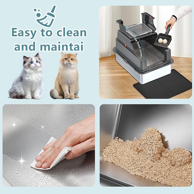 XXXL Extra Large Stainless Steel Litter Box - Image 5