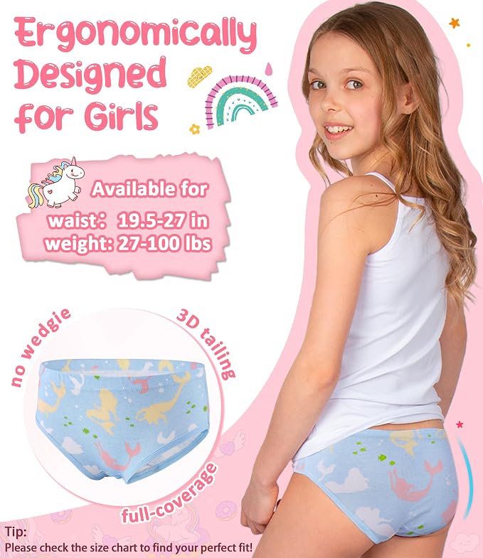 Girls and Toddlers 100% Cotton Underwear Tagless Soft Panties Size 2-3T - Image 5