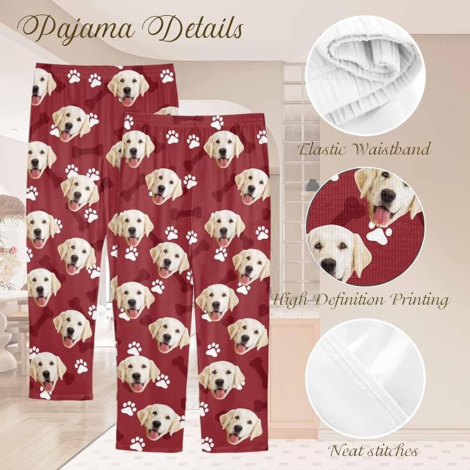 Custom Couple Pajama Pants Sock - Image 4