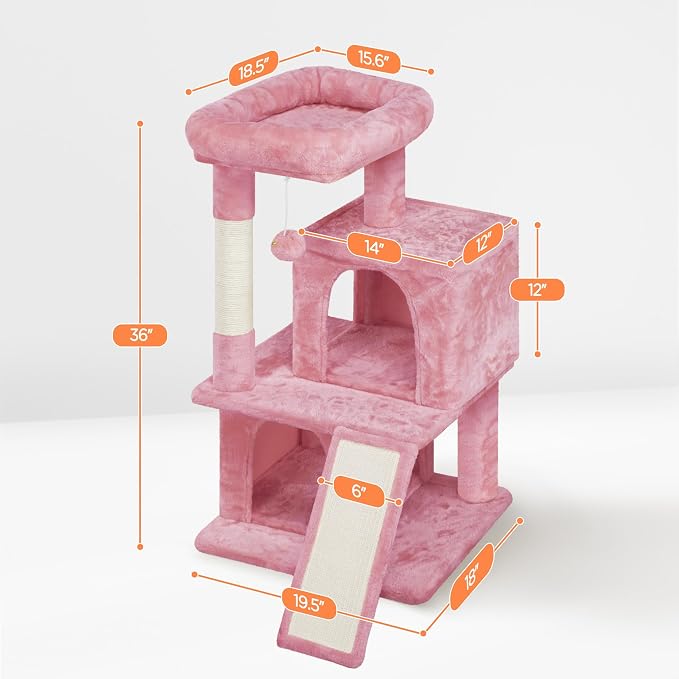 Yaheetech Cat Tree Cat Tower Play House Climber Stand Furniture - Image 3
