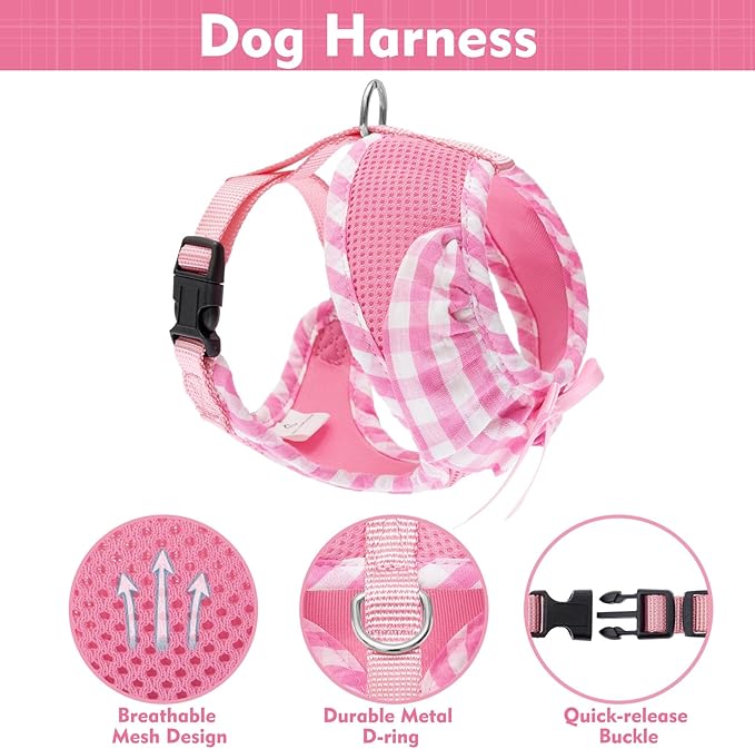 EXPAWLORER Cute Dog Harness and Leash Set - Image 2