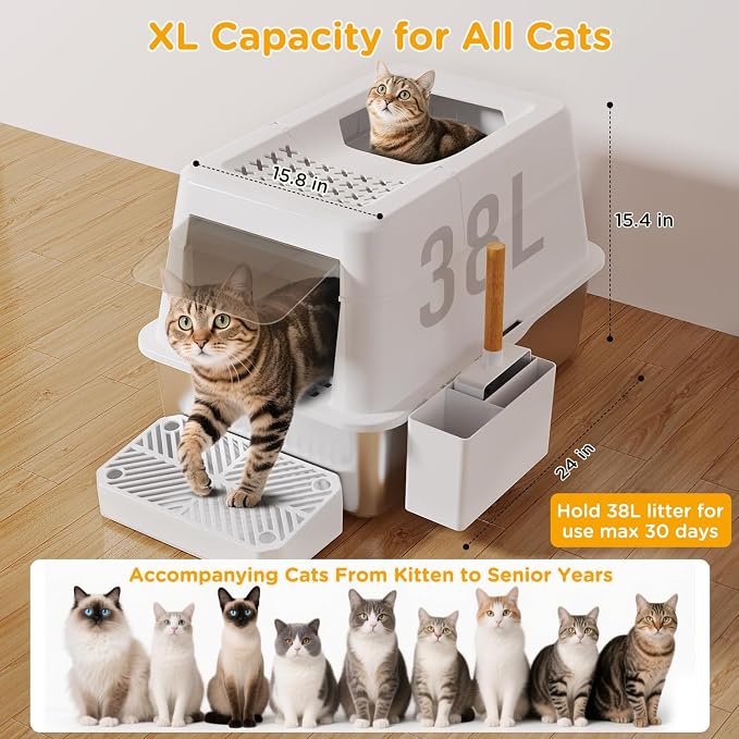 Stainless Steel Litter Box - Image 3