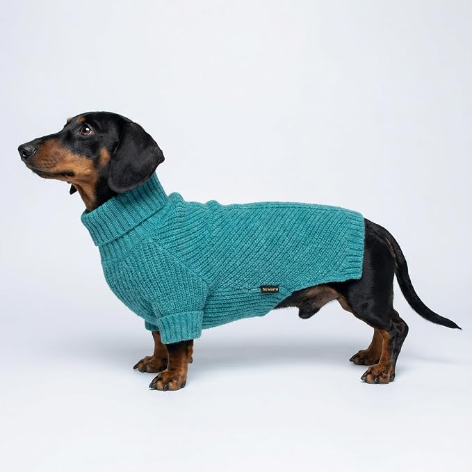 Fitwarm Turtleneck Dog Knitted Sweater, Thermal Winter Clothes - Image 2