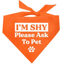 I'm Shy Please Ask to Pet Dog Bandana by TeesTails