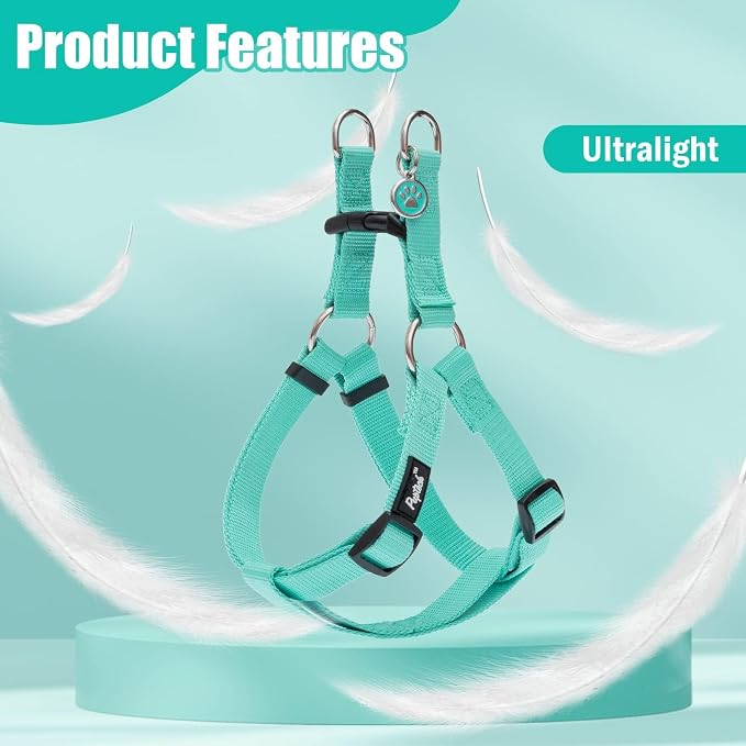 PUPTECK No Pull Dog Harness Soft Adjustable Basic Nylon Step in Puppy Halter - Image 6