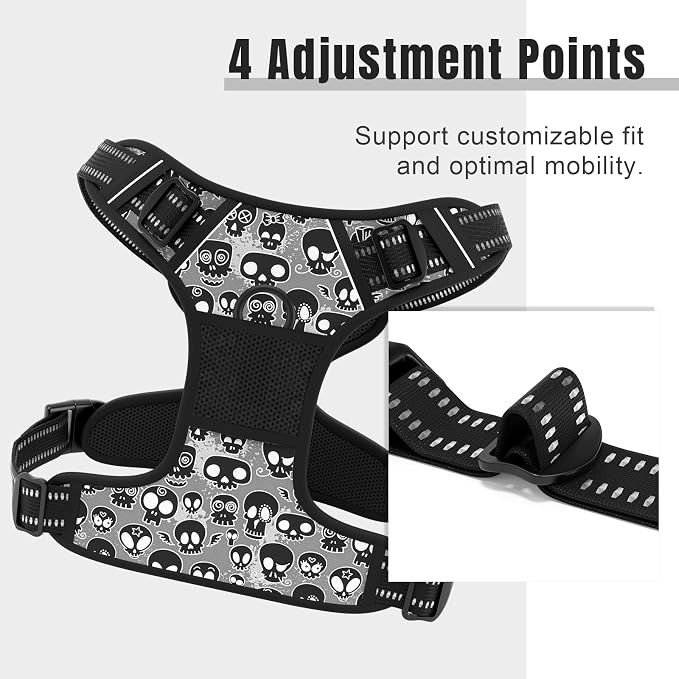 Rnivvi No Pull Dog Harness, Cute Reflective Large Sized Puppy Harness, - Image 3