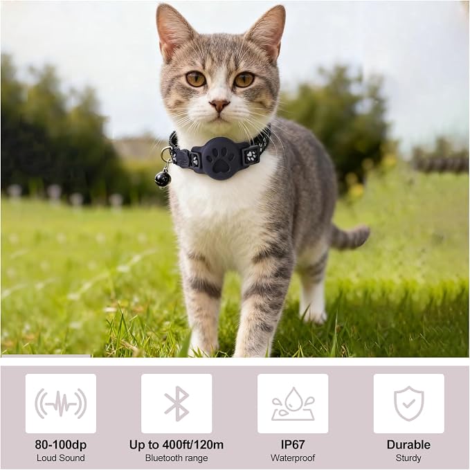 GPS Cat Collar with Bluetooth Tracker Holder - Image 6