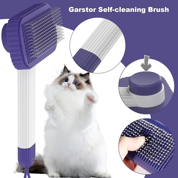 Cat brush, Cat Brush for Long or Short Haired Cats, Remove Loose Fur and Mats - Image 3
