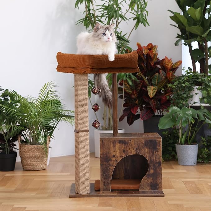 FUKUMARU Cat Scratching Post, Modern Style Cat Tree - Image 2