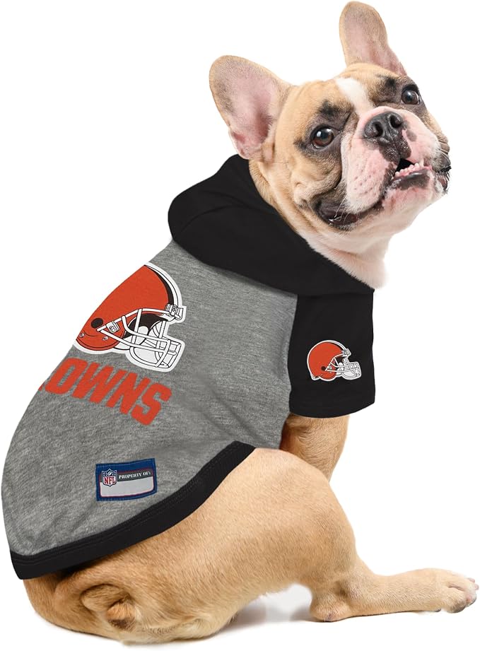 Pets First NFL Cleveland Browns Hoodie T-Shirt - Image 6