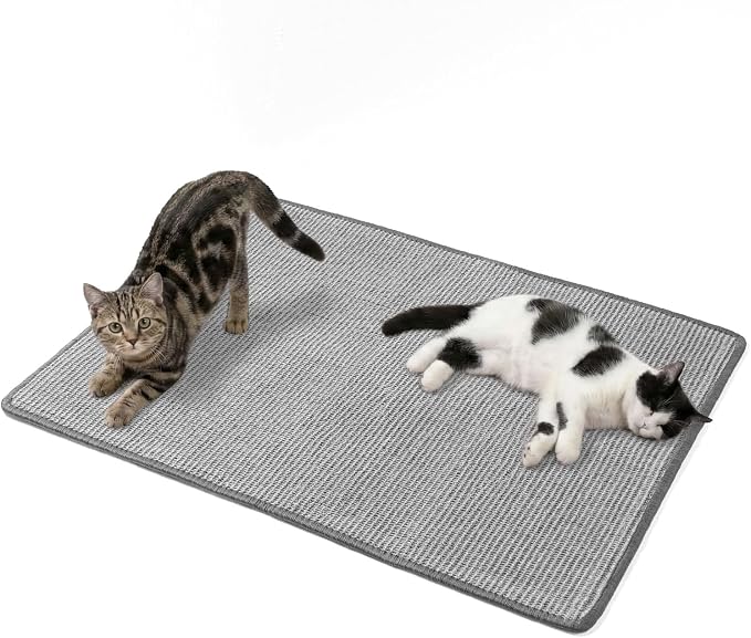 Extra Large Cat Scratcher Mat, Natural Sisal Cat Scratching Pad by Conlun