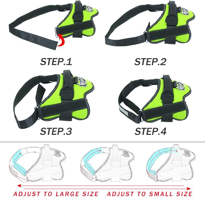 Bolux Dog Harness, No-Pull Reflective Dog Vest, Breathable Adjustable Pet - Image 3