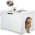 ZENY Wooden Cat Litter Cabinet, Hidden Litter Box Enclosure, Modern Storage by ZENY