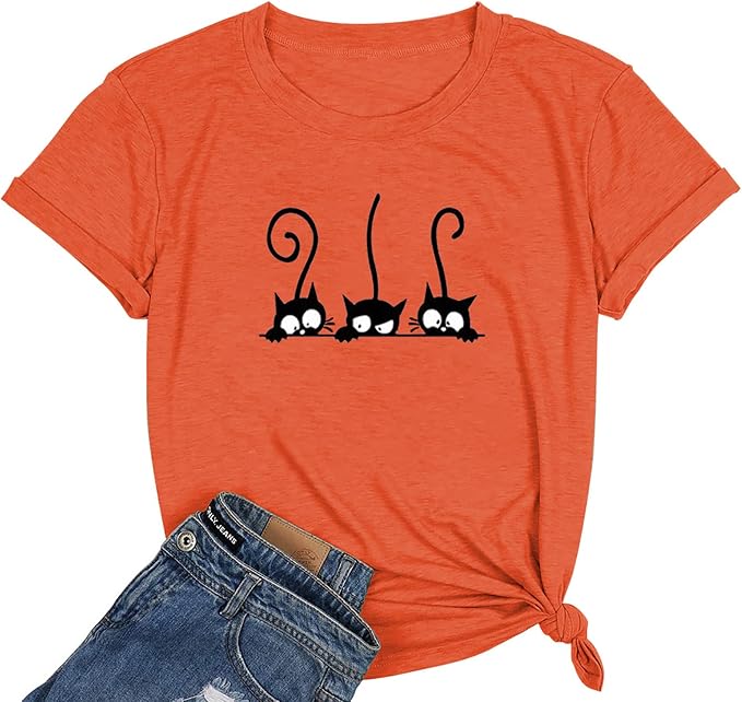 NIUBIA Women's T Shirts Summer Tops Simple Heart Graphic Shirts Sayings Short by NIUBIA