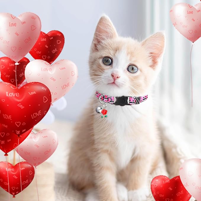 8 Pcs St. Patrick's Day Adjustable Cat Collar Easter Cat Collar - Image 3