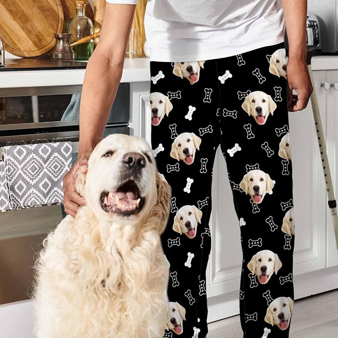 MyPupSocks Customized Face Pajamas Pants Sleep Bottoms - Image 3
