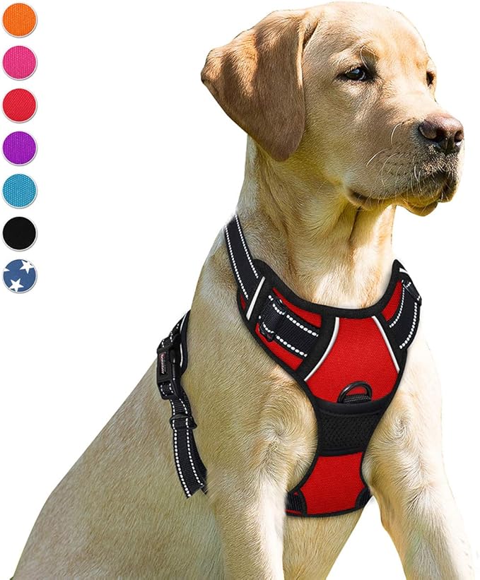BARKBAY No Pull Dog Harness Front Clip Heavy Duty Reflective Easy Control Handle by BARKBAY