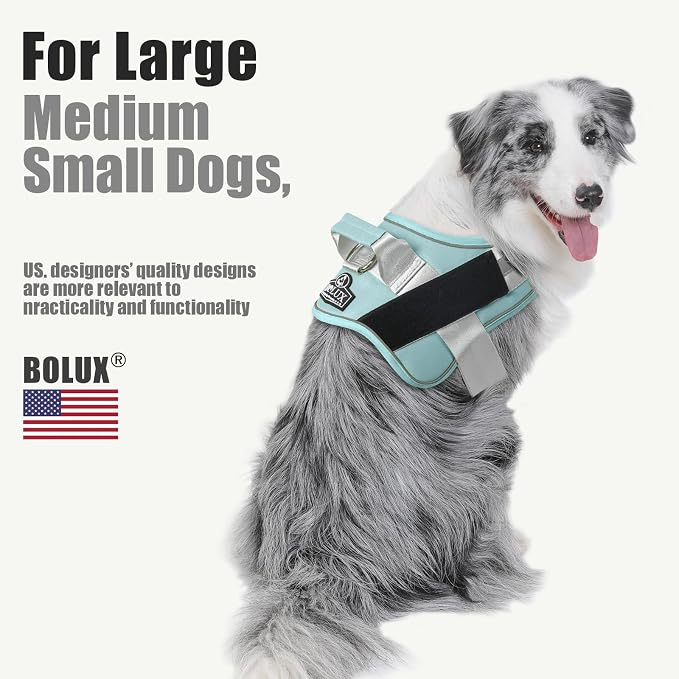 Bolux Dog Harness, No-Pull Reflective Dog Vest, Breathable Adjustable Pet - Image 5