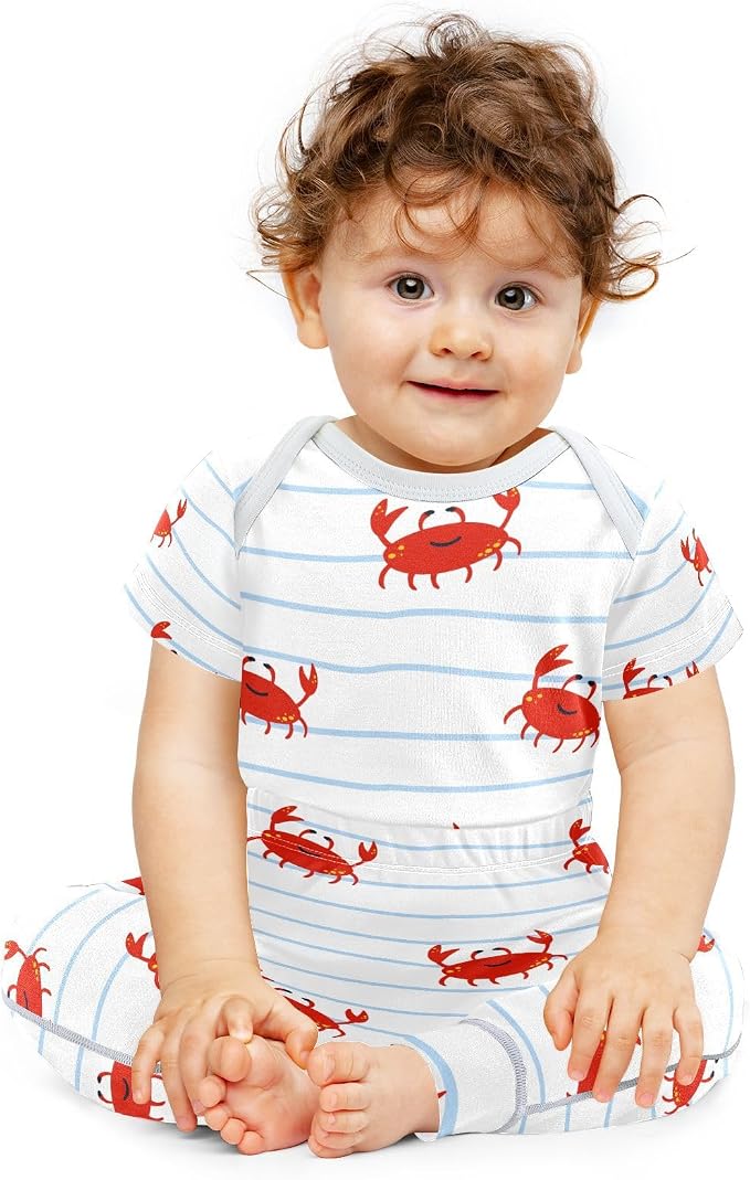 Baby Clothes Set Infant Bodysuits Pants Sets 0-24M - Image 2