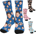 Artsadd Custom Face Socks for Women Men Cat Dog Lovers, Customized Unisex Funny by Artsadd