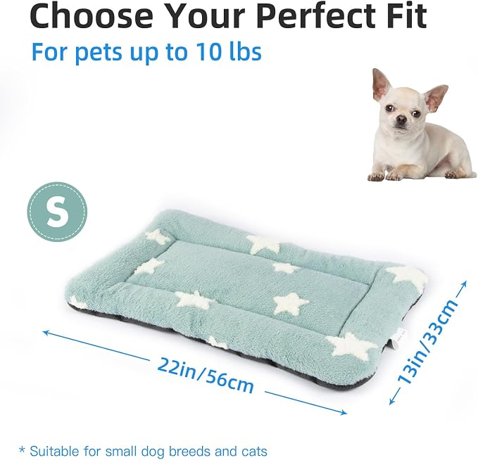 Mora Pets Cat Bed for Indoor Cats Washable Dog Crate Pad Cute Star Dog Bed Mat - Image 6