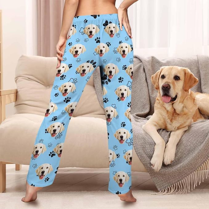 Custom Pajama Pants Women Personalized Face Pajamas Bottom Couple Pajama Pants - Image 2