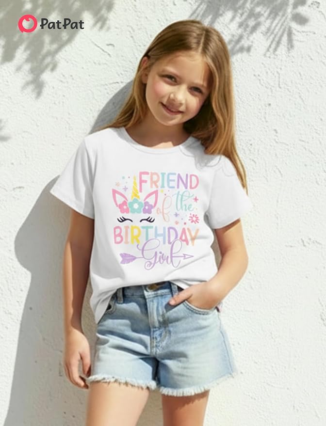 PATPAT Girls Crewneck Short Sleeve Graphic Tees Animal Print Shirts Cute Summer - Image 2