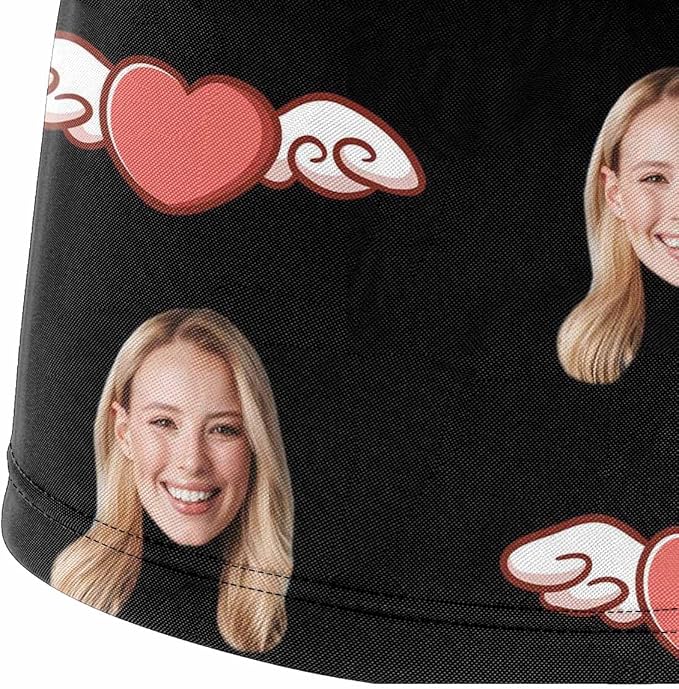 M YESCUSTOM Custom Faces Funny Short Briefs Gift - Image 3