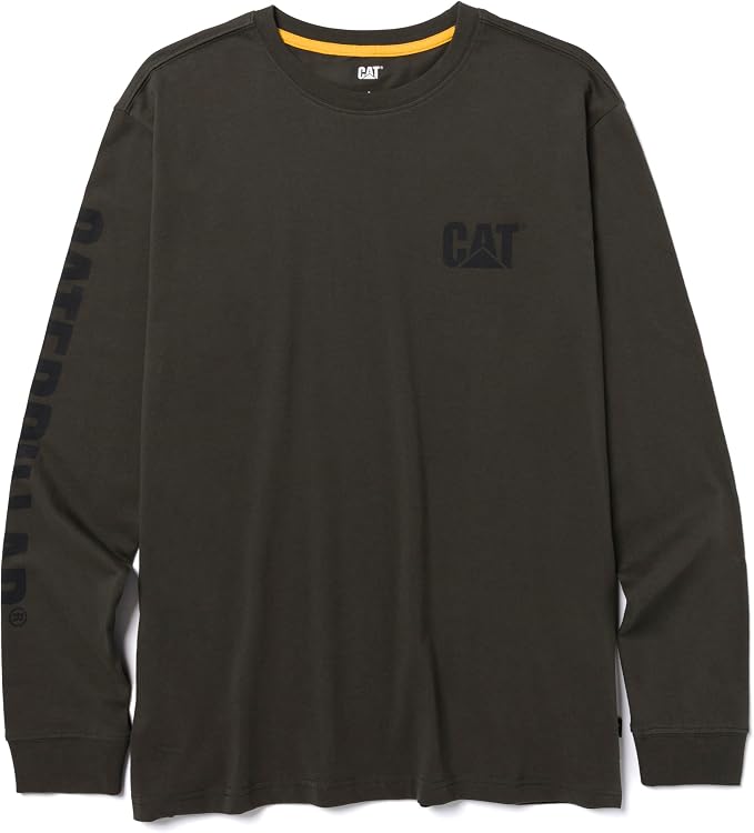 Caterpillar Trademark Banner Long Sleeve Tee Shirts by Caterpillar+Workwear