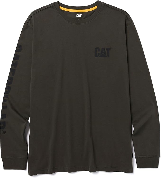 Caterpillar Trademark Banner Long Sleeve Tee Shirts by Caterpillar+Workwear