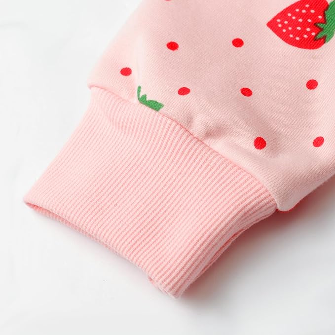 RETSUGO Toddler Baby Girls Sweatshirts Casual Pullover Crewneck Winter Long - Image 5
