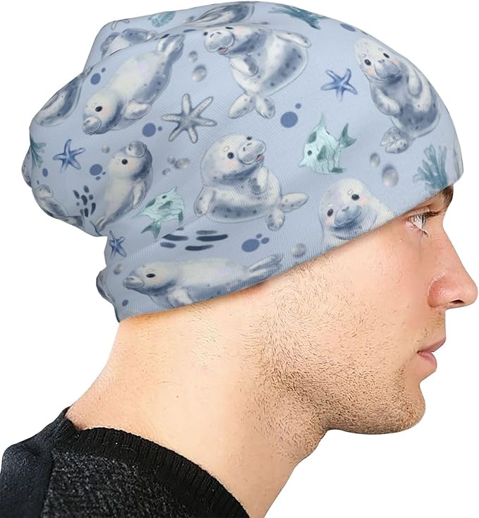 Beanie Hat Skull Cap Chemo Hat Slouchy Cap Headwear Stretch Knitted Hats - Image 6