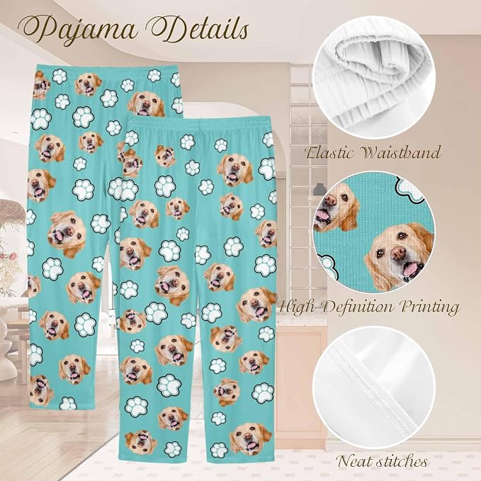Custom Couple Pajama Pants Sock - Image 4