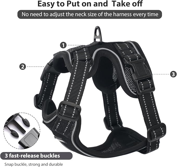 Rttochfy Cat Harness and Leash Set, Adjustable and Reflective Cat Vest - Image 2