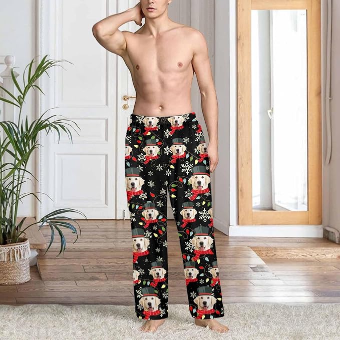 Custom Couple Pajama Pants Sock - Image 5