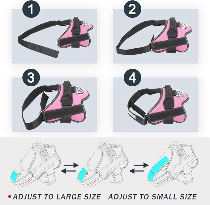 Bolux Dog Harness, No-Pull Reflective Dog Vest, Breathable Adjustable Pet - Image 3