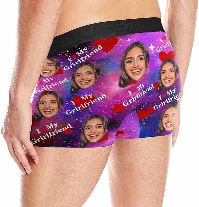 M YESCUSTOM Custom Faces Funny Short Briefs Gift - Image 4