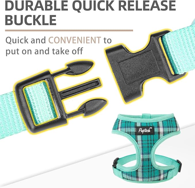 PUPTECK Soft Mesh Dog Harness and Leash Set Pet Puppy Cat Comfort Padded Vest - Image 4