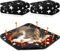 Namalu 4 Pack Self Warming Cat Bed Self Heating Cat Mat Star Pattern Soft Dog by Namalu
