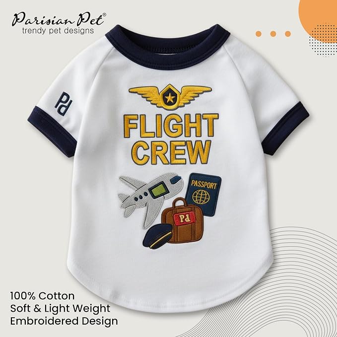 Parisian Pet Dog Flight Crew Shirt - Image 2