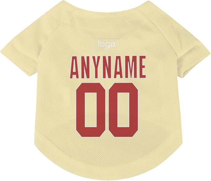 Custom Pet Dog Baseball Jersey Personalized Dog&Cat Jersey Printed Text Logo - Image 3
