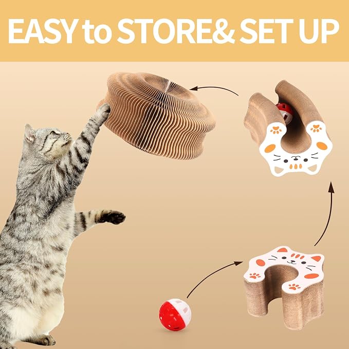 Magic Organ Cat Scratcher Board, Cat Ball Adventure The Ultimate Interactive - Image 5