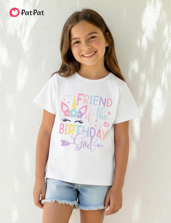 PATPAT Girls Crewneck Short Sleeve Graphic Tees Animal Print Shirts Cute Summer - Image 5