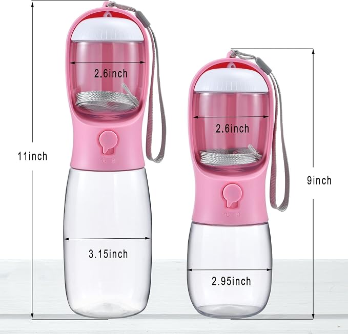 Dog Water Bottle with Food Container, Travel Puppy Water Bowl, Portable Pet - Image 3