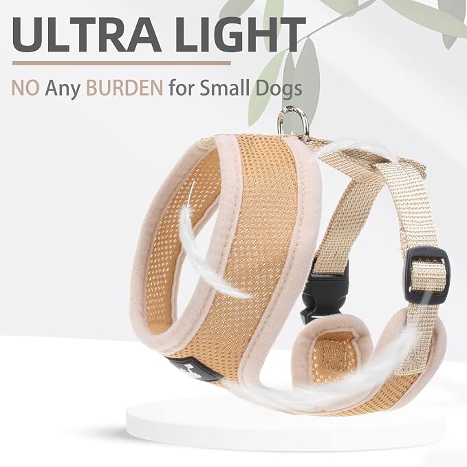 PUPTECK Soft Mesh Dog Harness and Leash Set Pet Puppy Cat Comfort Padded Vest - Image 5