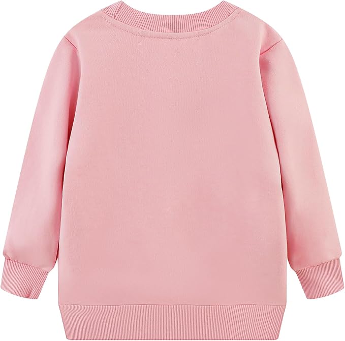 RETSUGO Toddler Baby Girls Sweatshirts Casual Pullover Crewneck Winter Long - Image 2