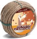 Sisal Rope for Cat Scratcher 1/4" 50 Ft Cat Tree Rope Twine for Repairing Cat by Unknown
