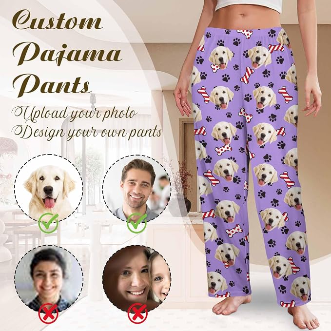 Custom Couple Pajama Pants Sock - Image 3